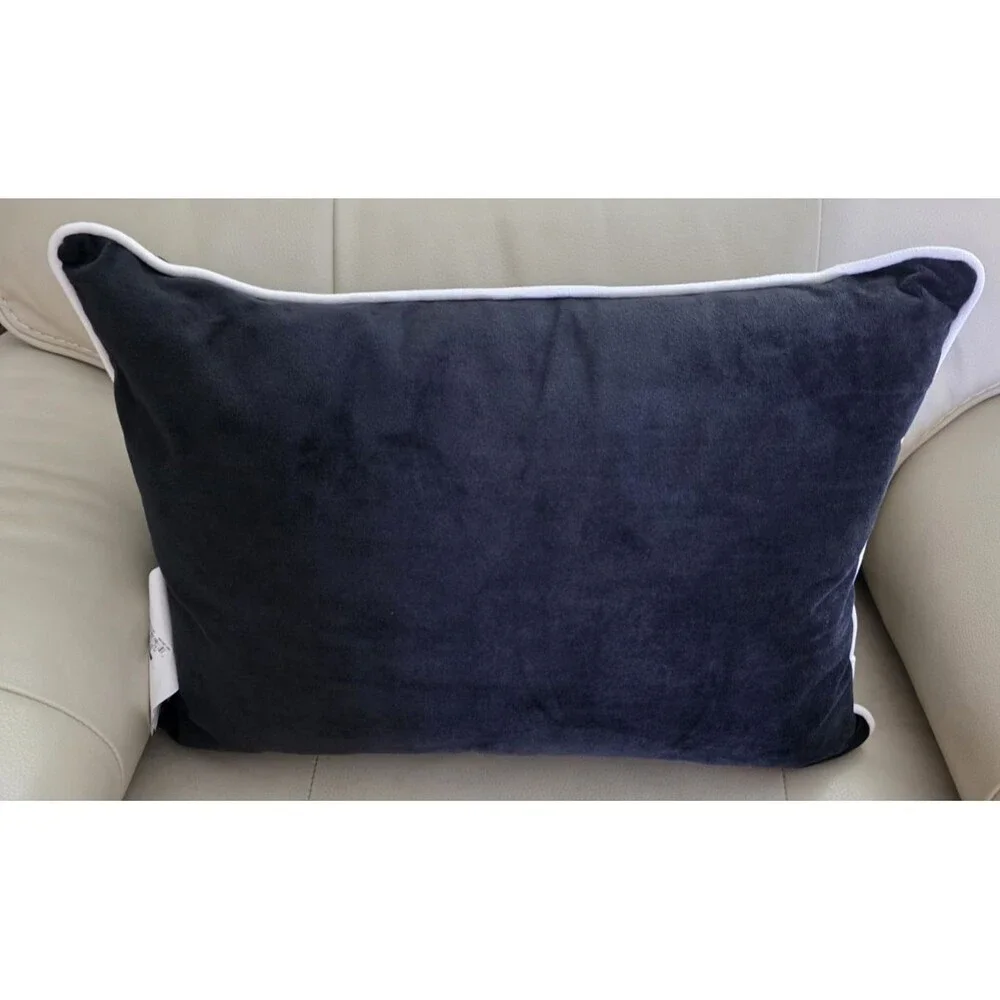 Halloween Throw Pillow Skeletons Embroidered Holiday Home Bedding Decor NEW